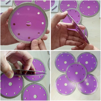 très mince, trou de 14 mm, lame de scie frittée de 105 mm 4 pouces 4 "pour couper la céramique, le marbre, la pierre